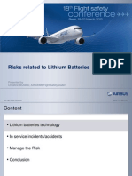 Risks Related To Lithium Batteries