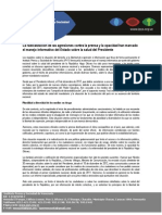 Informe IPYS Venezuela caso Chávez