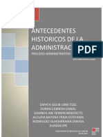 ANTECEDENTES HISTORICOS DE LA ADMINISTRACIÓN