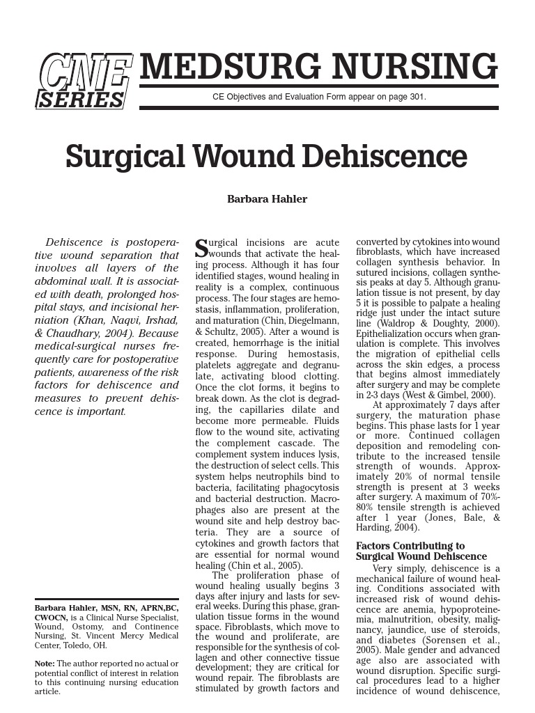 Surgical Wound Dehiscence Wound Healing (171 views)