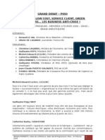 Grand Débat: Internet, Low-Cost, Service Client, Green Business... Les Business Anti-Crise.