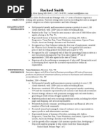 Insurance Resume Sample