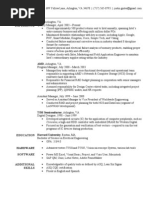 Quality Manager Resume Sample