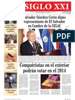 Periodico del FMLN
Enero 28 del 2013