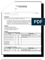 Evaluación funcional EESS terapia ocupacional