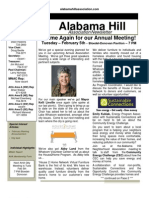 Alabama Hill Neighborhood Newsletter - Jan 2013