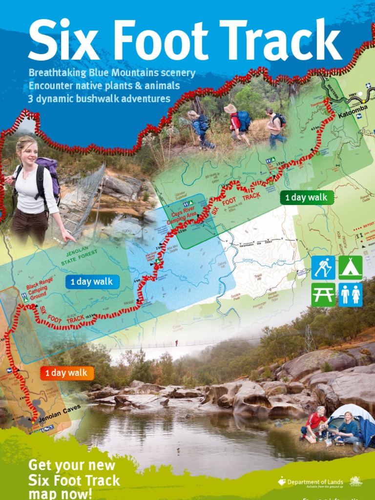 Six Foot Track Map Map Of Six Foot Track | Pdf