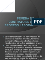 Prueba en Contrato en El Proceso Laboral