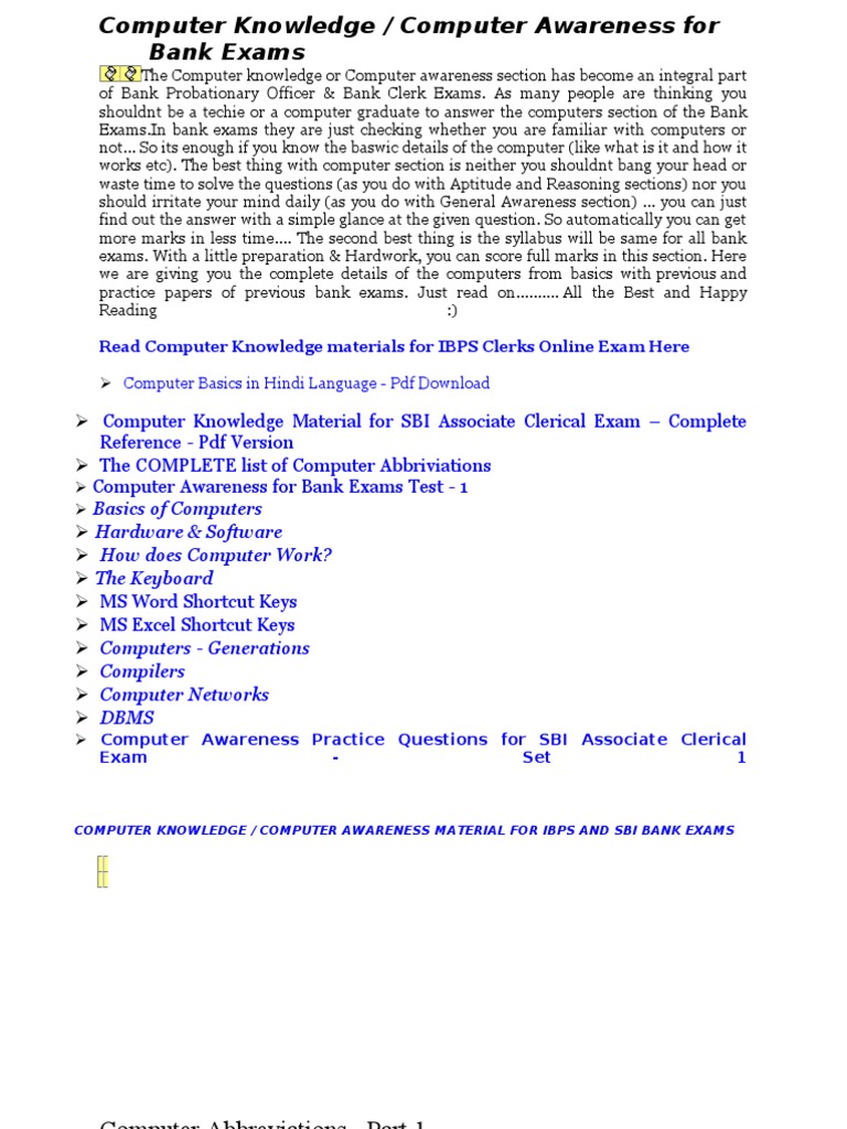 Computer Awareness Osi Model Network Topology