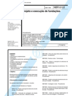 NBR 06122-1996 - Projeto e Execução de fundações