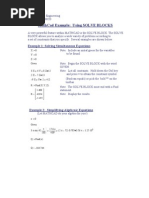 Mathcad solve block