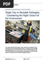 Reusable Packaging Factors Report