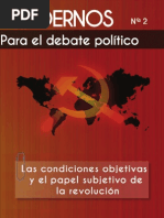 Cuadernos para el debate - Nº 2 - Las condiciones objetivas y el papel subjetivo de la Revolución