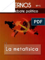 Comisión Ideológica del PCOE - Cuadernos para el debate - Nº 5 - La metafísica