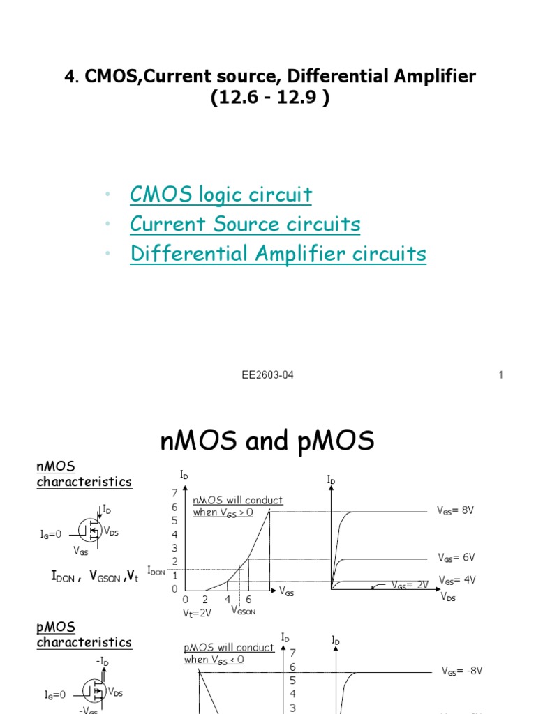 CMOS, Current Source, Differential Amplifier PDF Cmos Field
