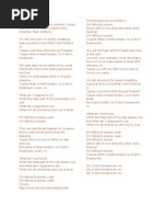 Breakeven Lyrics