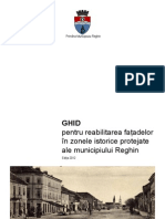 GHID Pentru Reabilitarea Fațadelor În Zonele Istorice Protejate Ale Municipiului Reghin