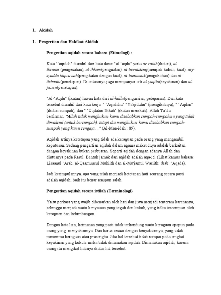 Akidah Pdf