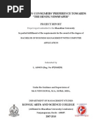 Download -Consumer-Preference-towards-THE-HINDU-newspaper by Lohith Dhaksha SN122768558 doc pdf