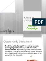 Office of Sustainability: Ireduce Campaign