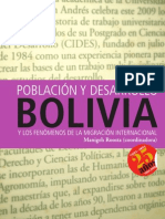 Población y Desarrollo Bolivia. Manigeh Rossta (Coordinadora)