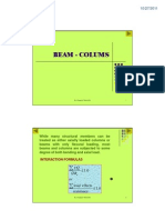 Beam-Column Interaction Formulas