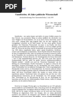 Ekkehart Krippendorff Abschiedsvorlesung FU Berlin