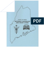 Maine - Motorist Handbook-and-Study Guide. 2013