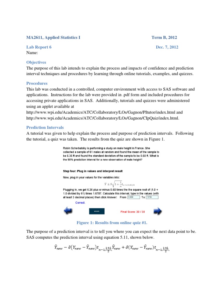 Understanding Confidence & Prediction Intervals | PDF | Confidence ...