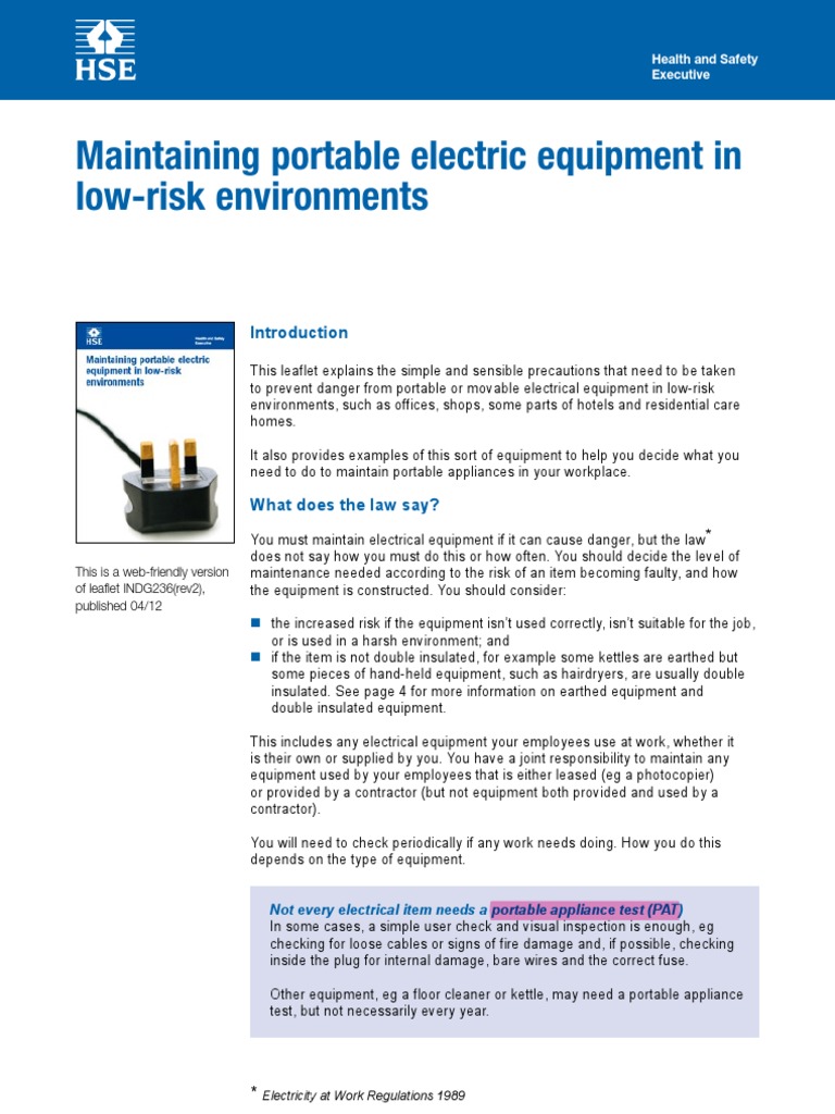 New PAT Testing Requirements PDF Home Appliance Electrical Connector