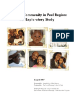 The Black Community in Peel Region An Exploratory Study