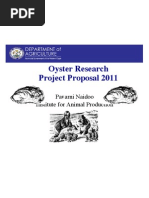 Oyster Research Project Proposal