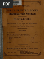 A Catalogue of Early Printed Books