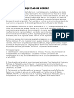 Equidad de Genero en Mexico