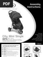 Baby Jogger City Mini Stroller Assembly