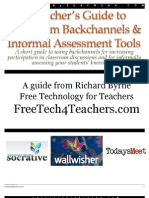 A Teacher's Guide To Classroom Backchannels & Informal Assessment Tools