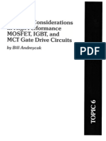 Electronics - Motor Driving - 4 - Considerations in High Performance Mosfet, Igbt, and MCT Gate D