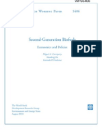 Second-Generation Biofuels: Policy Research Working Paper 5406