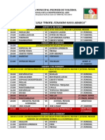 Programacion Del 31 Al 3 de Febrero 2013.