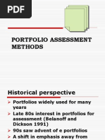 Portfolio Assessment Methods