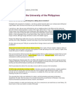 Revolution and the University of the Philippines by F. Sionil Jose