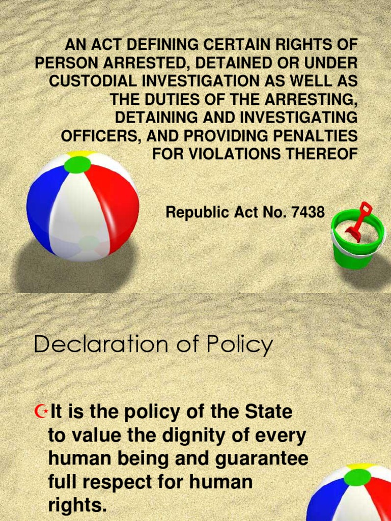 Custodial Investigation Rights in RA 7438 | PDF | Arrest | Family