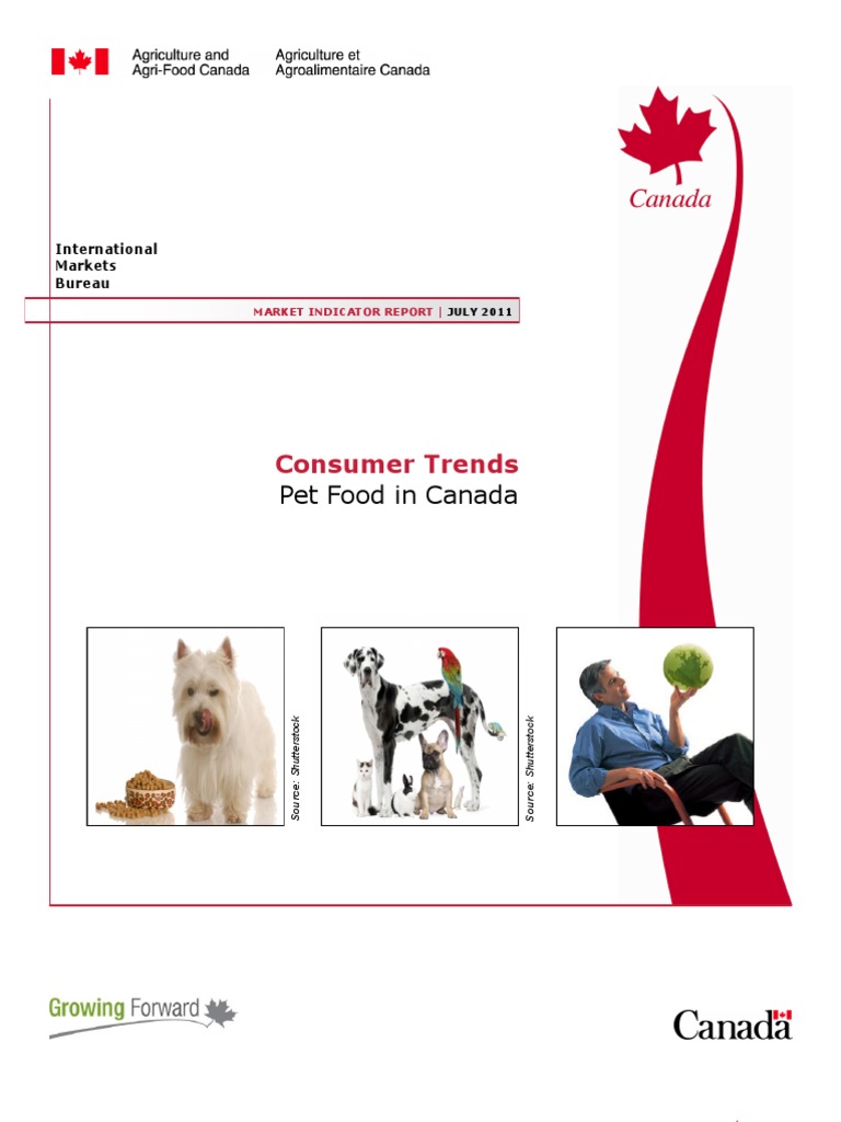 Consumer Trends Pet Food in Canada PDF Grocery Store Dog Food