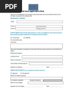 Annual Leave Application Form Template | PDF