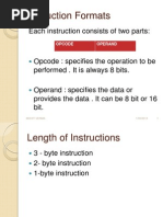 Instruction Formats: Each Instruction Consists of Two Parts