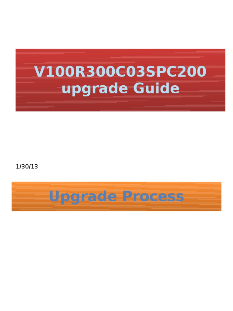 Huawei V1 R3 Upgrade Guide | PDF | File Transfer Protocol | Directory ...