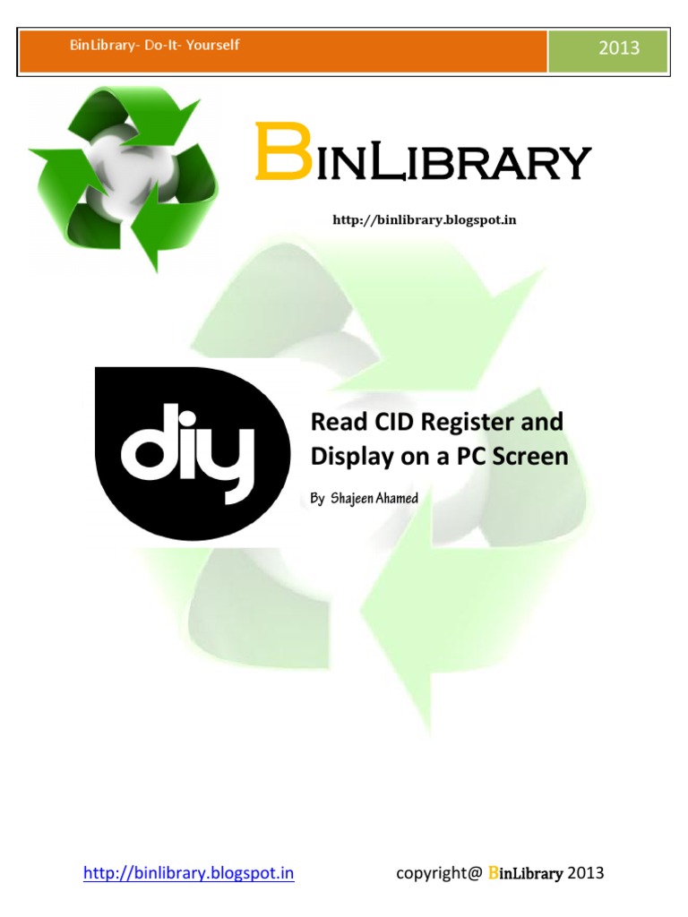 Read CID Register and Display On A PC Screen | PDF | Manufactured Goods ...