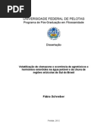 Volatilização de Clomazone e ocorrência de agrotóxicos e hormônios esteróides na água potável e da chuva de regiões orizícolas do Sul do Brasil