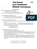 2013 Octorara Invitational Indoor Wiffleball Tournament