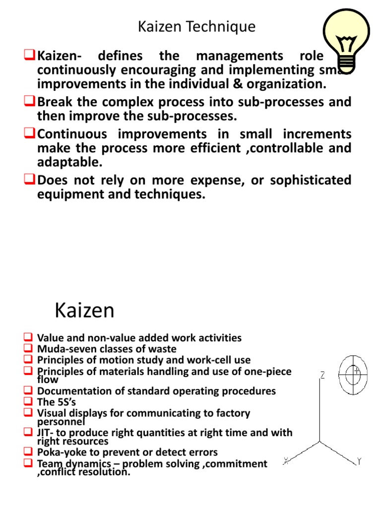 Kaizen: Continuous Improvement Strategy | PDF | Business | Computers